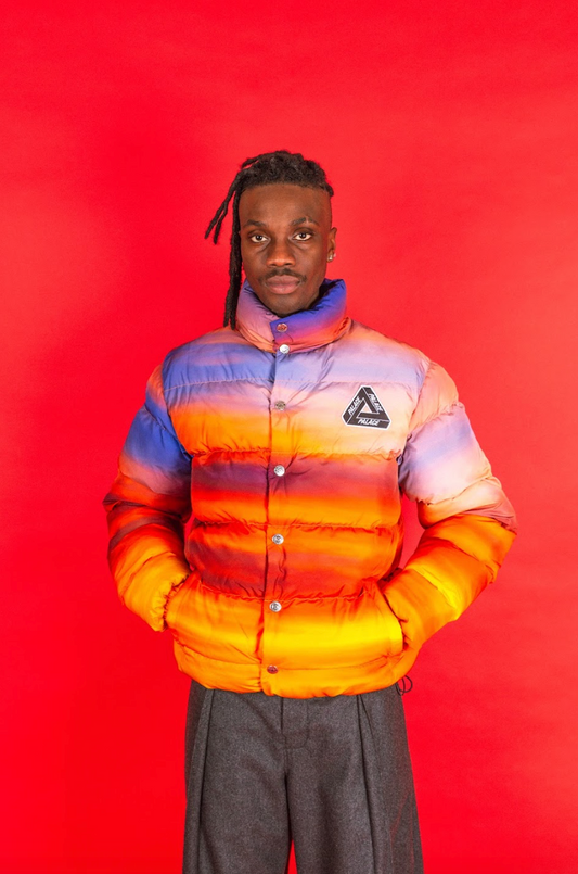 A/W 2020 Palace x Moschino Couture Sunset Ombre Puffer