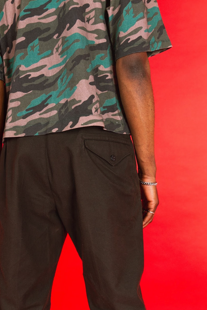 A/W 2002 Stone Island Deadstock Brown Cotton Trousers