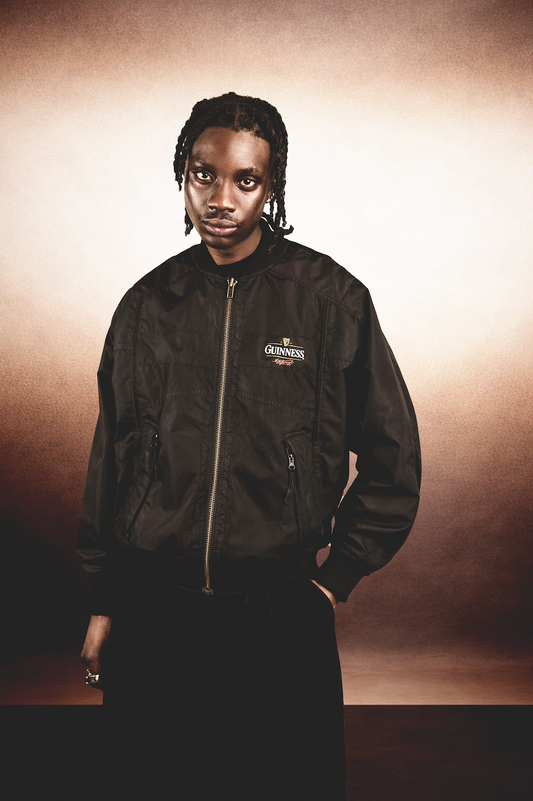 VT Rework: Guinness Nylon Zip Bomber Jacket