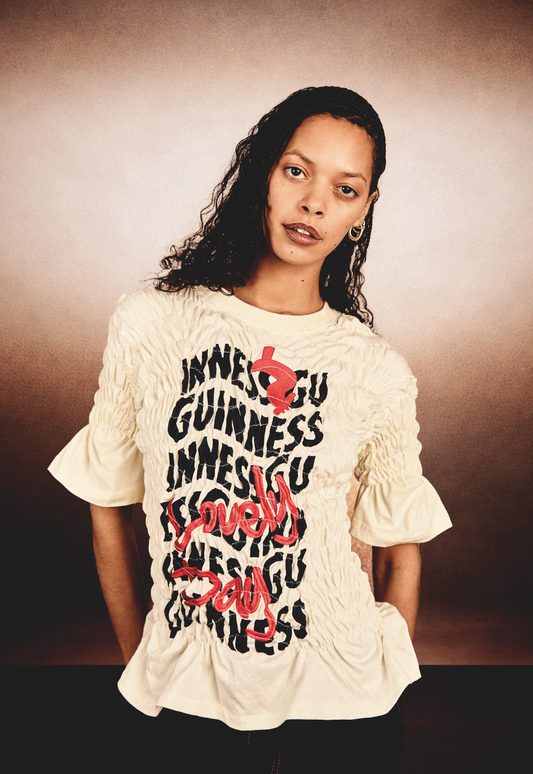VT Rework: Guinness Lovely Day Rouched Top