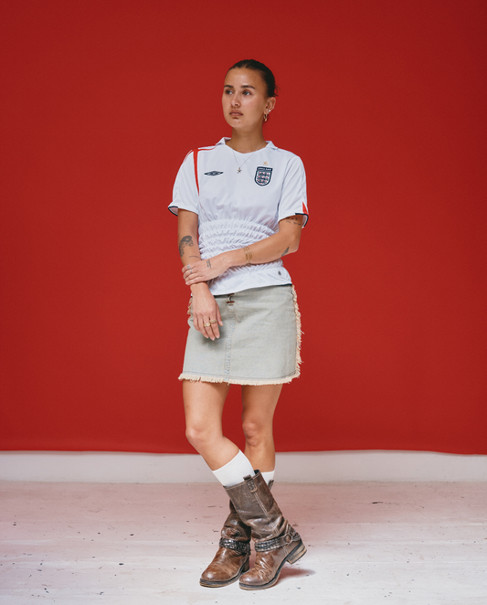 VT Rework : 2008/09 England Cropped Football Shirt