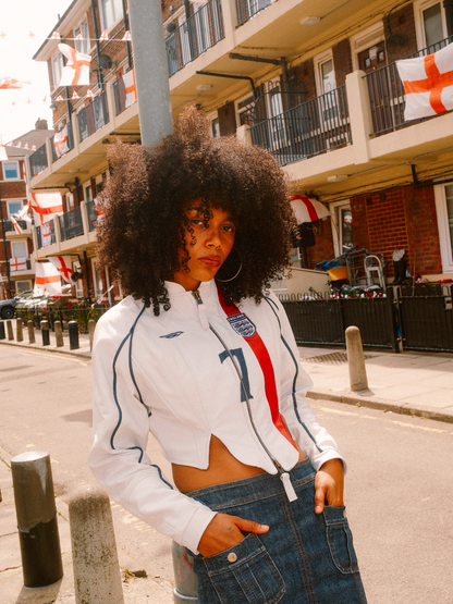 VT Rework: England "7" Leather Football Jacket