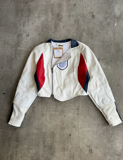 VT Rework: England x Umbro Panelled Leather Jacket