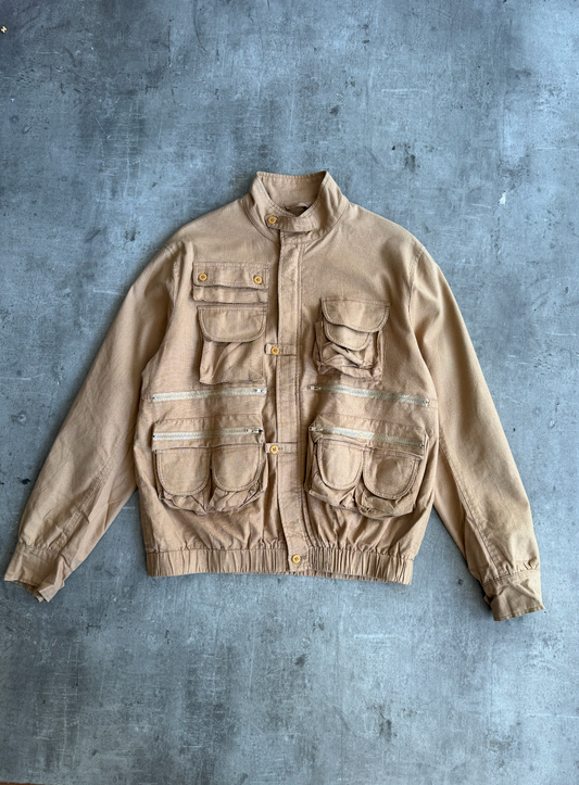 A.Blue NY Beige Multipocket Cargo Jacket