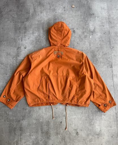 HALF Burnt Orange Cropped Utility Jacket