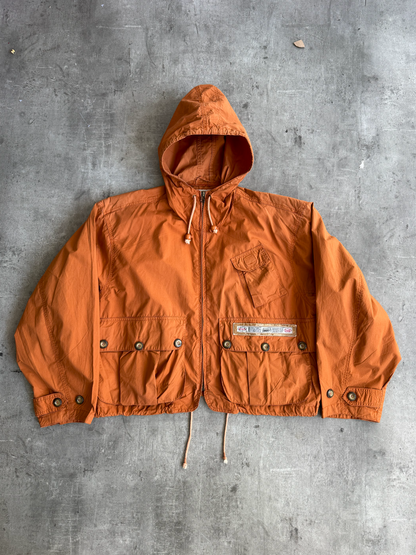 HALF Burnt Orange Cropped Utility Jacket