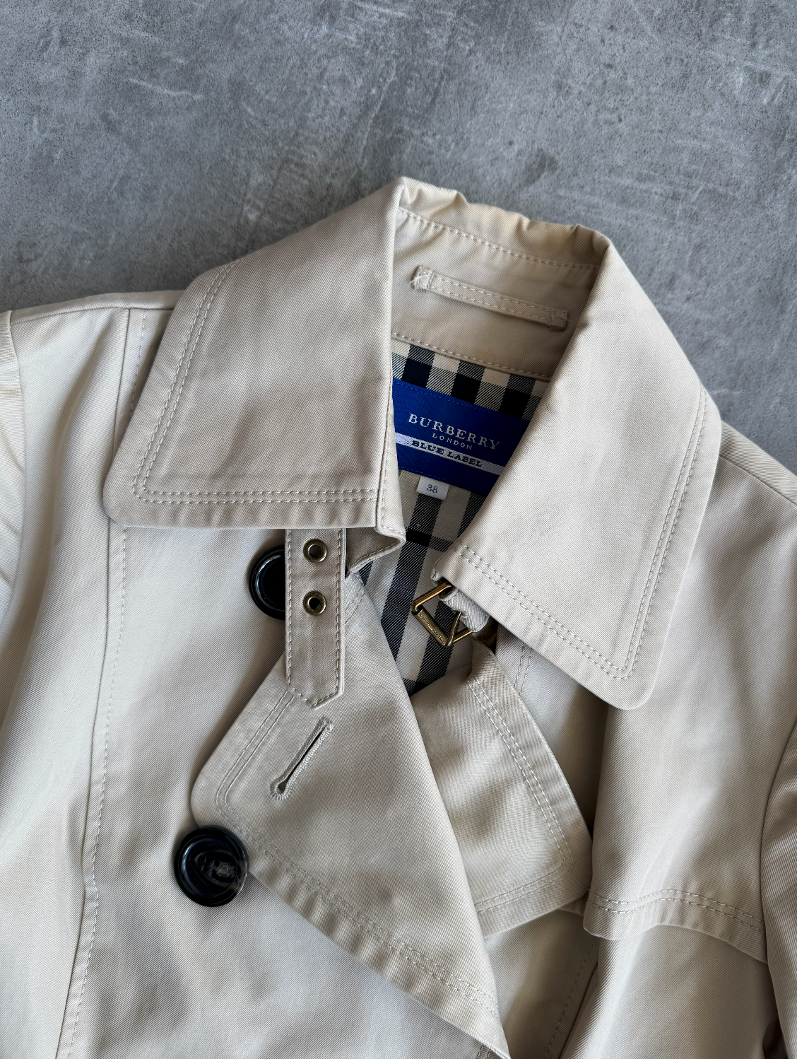 Burberry Beige Nova Lined Half Trenchcoat