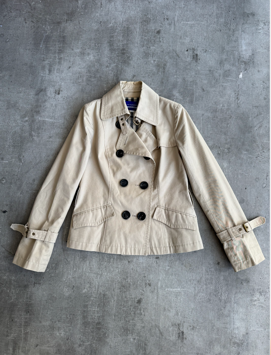 Burberry Beige Nova Lined Half Trenchcoat