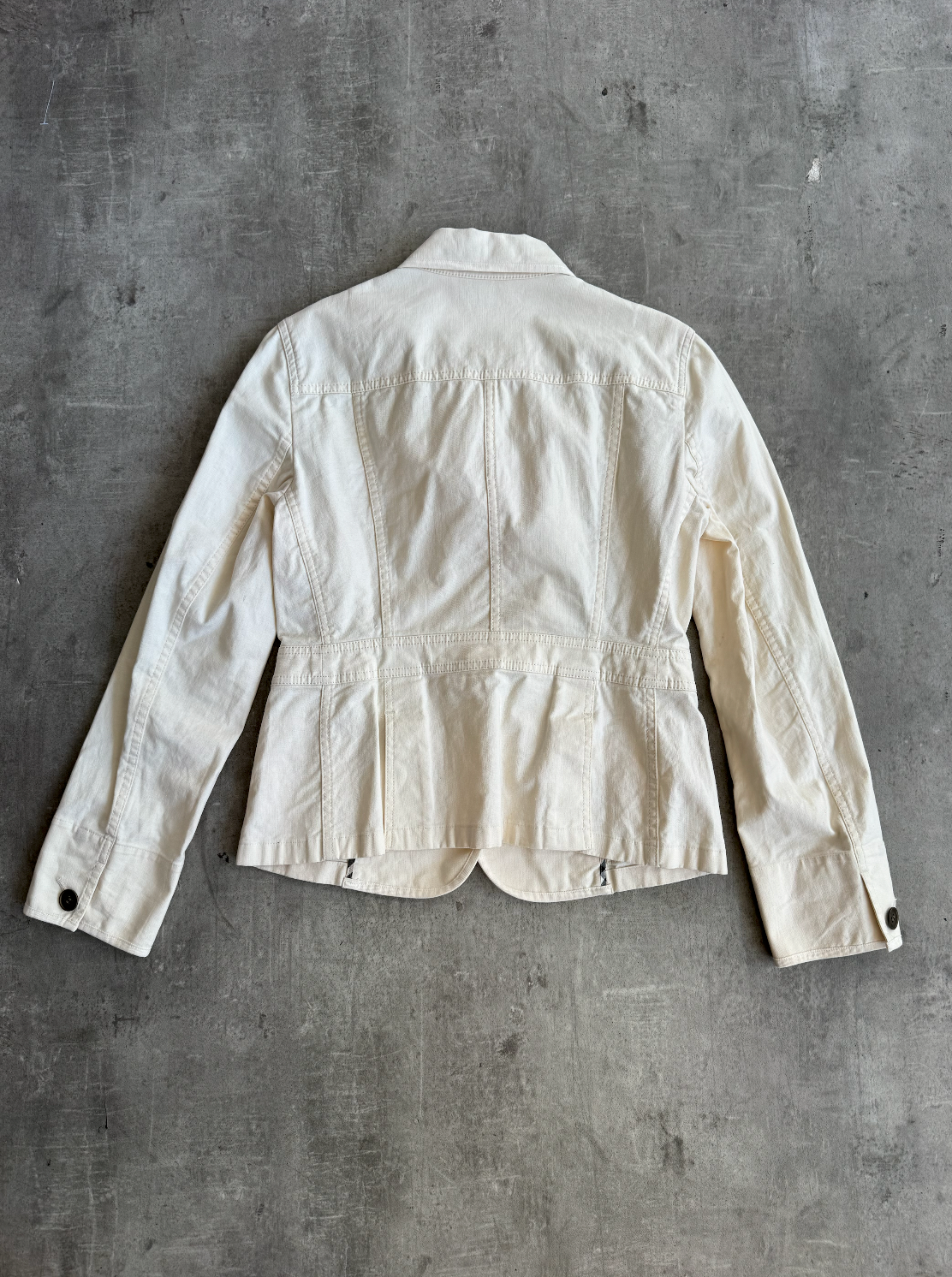 Burberry Cream Nova Lined Hip Pocket Blouson