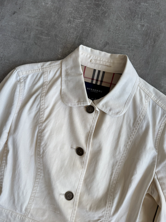 Burberry Cream Nova Lined Hip Pocket Blouson