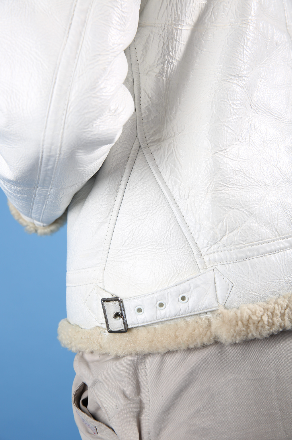 AW 2006 Stone Island Shearling Sheepskin Leather Jacket. FA : 276