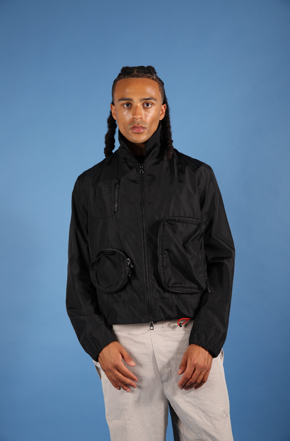 2020 Louis Vuitton by Virgil Abloh Boxy Nylon Utility Jacket (WW683)