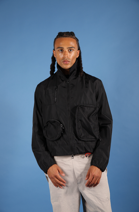 2020 Louis Vuitton by Virgil Abloh Boxy Nylon Utility Jacket (WW683)