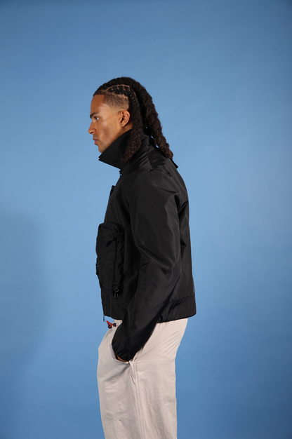 2020 Louis Vuitton by Virgil Abloh Boxy Nylon Utility Jacket (WW683)