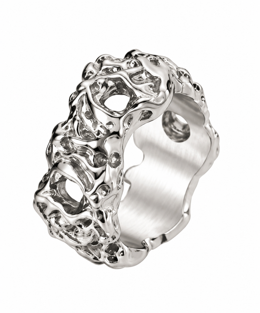 Silver Gloop Ring