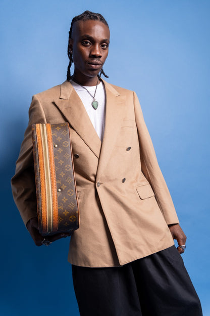 1980s Christian Dior Camel Cashmere Double Breasted Blazer