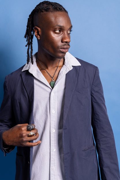 2019 Prada Milano Navy Multipocket Blazer