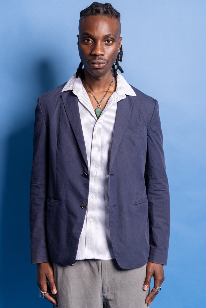 2019 Prada Milano Navy Multipocket Blazer