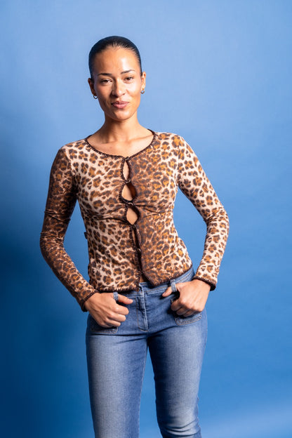 Moschino Animal Print BU Cardigan