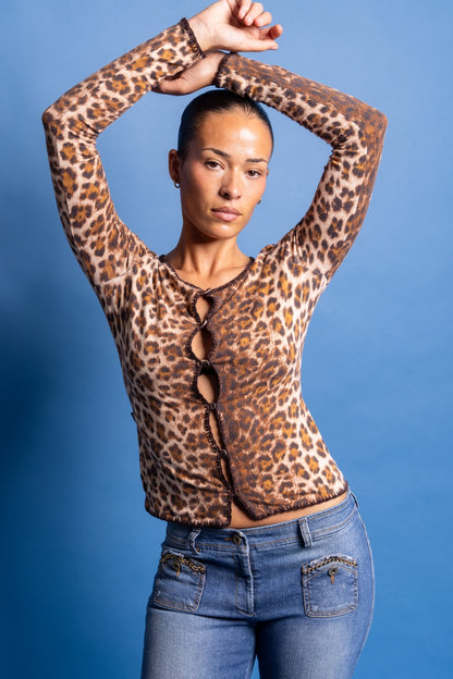 Moschino Animal Print BU Cardigan