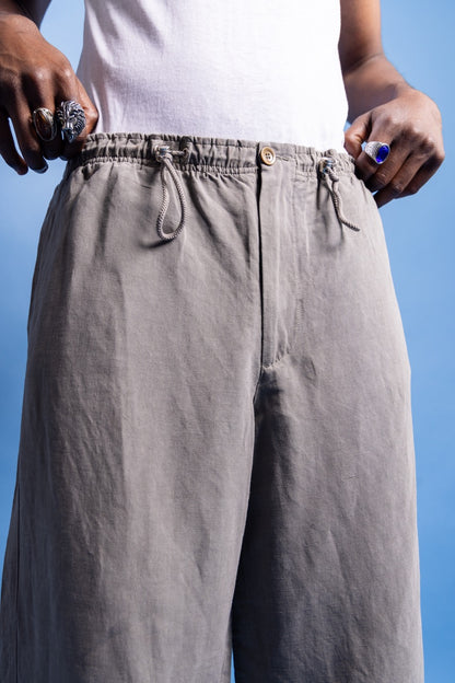 Ultra Rare 90s Giorgio Armani Le Collezioni Linen Tech Wide Pants