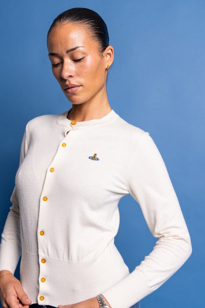 Vivienne Westwood Cream Knit Mini Cardigan