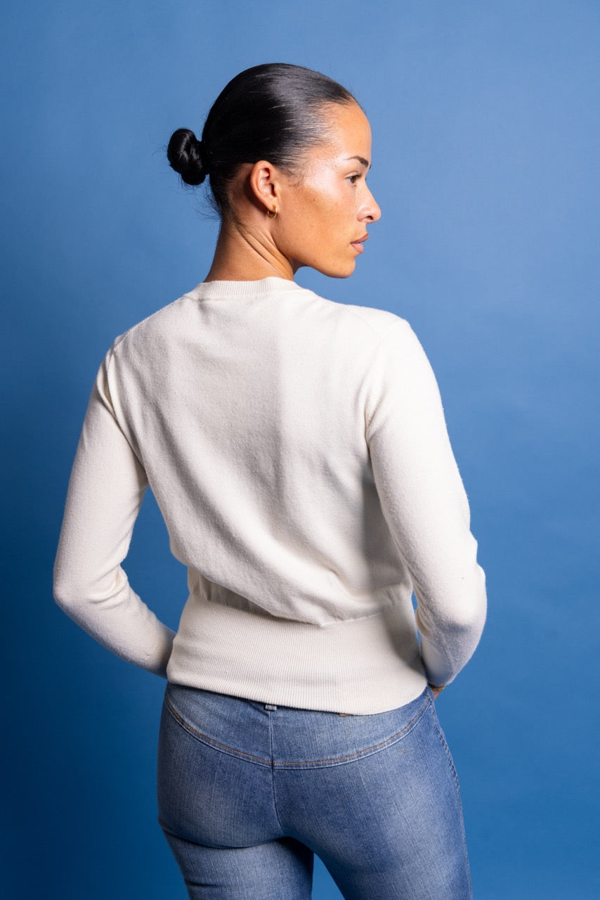 Vivienne Westwood Cream Knit Mini Cardigan