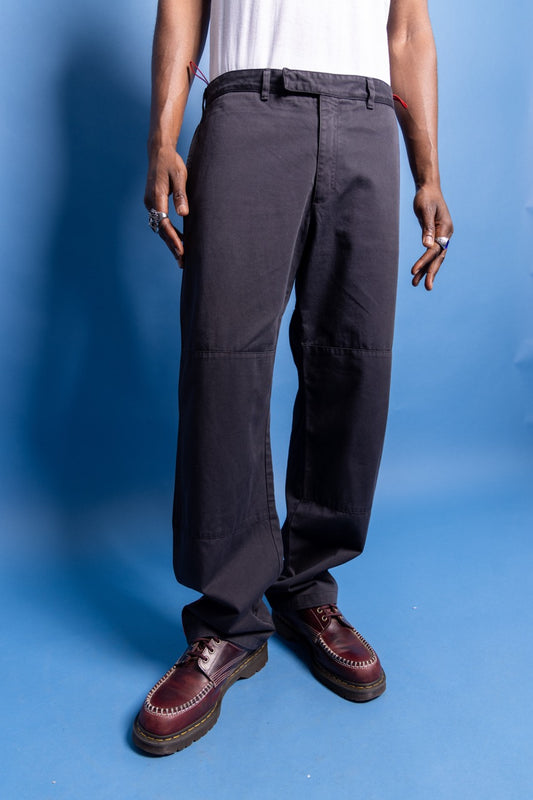 2000's Prada Sport Red Tab Double Knee Cotton Pants