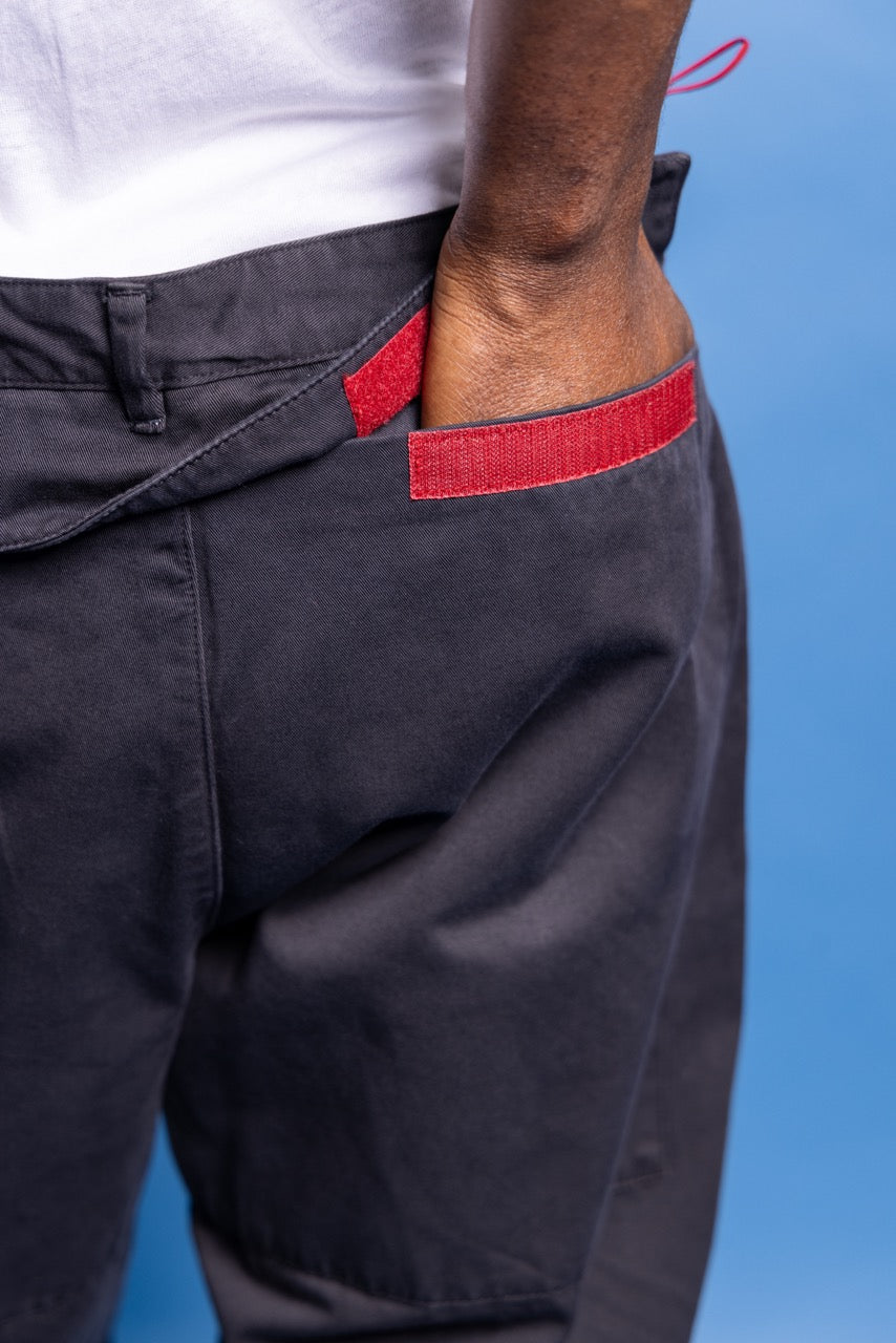 2000's Prada Sport Red Tab Double Knee Cotton Pants