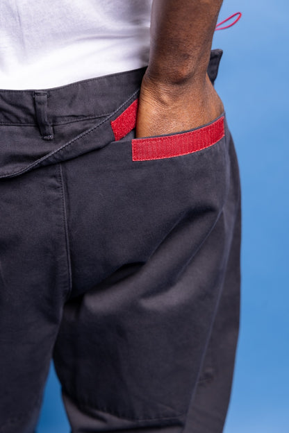 2000's Prada Sport Red Tab Double Knee Cotton Pants