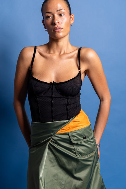 Marni Nylon Panelled Mini Skirt