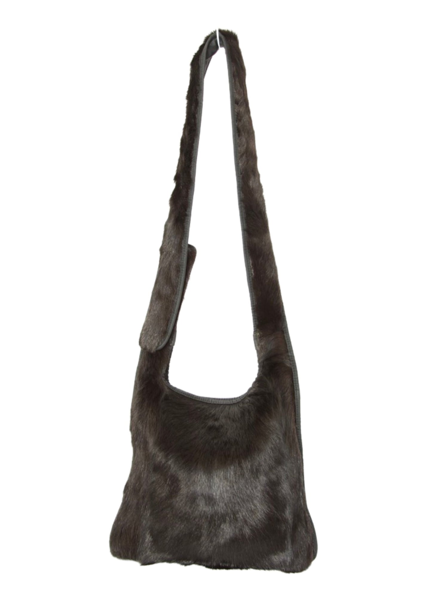 F/W 1999 Prada Fur Nylon Black Cross Body