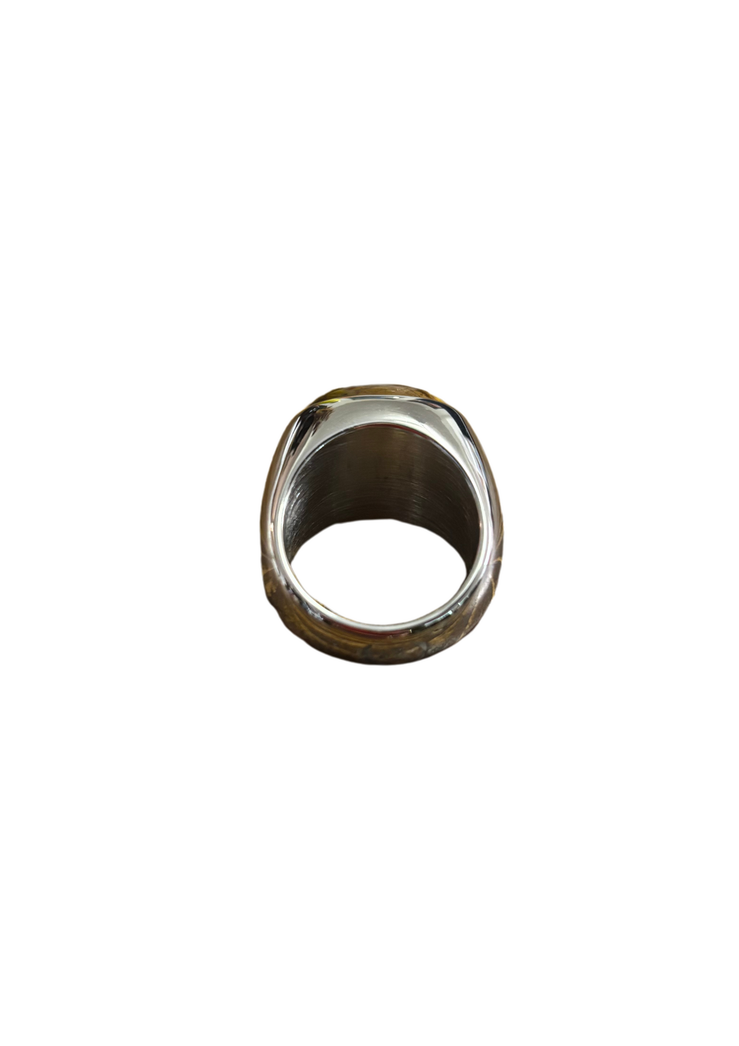 Silver Tiger's Eye Ring