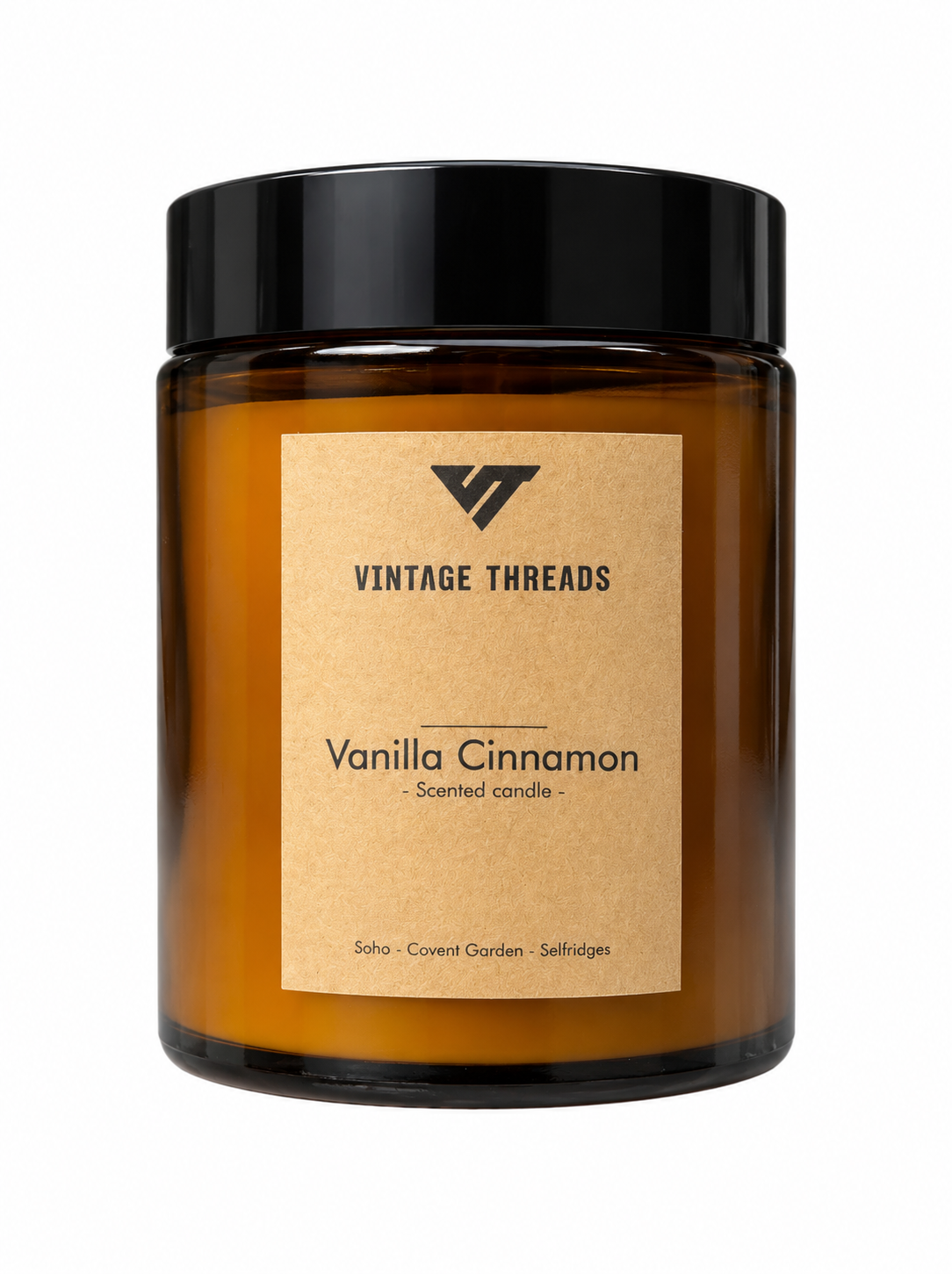 Vintage Threads : Vanilla Cinnamon Soy Wax Candle