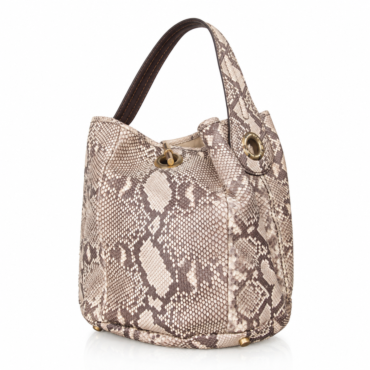 Yves Saint Laurent Rive Gauche Python Leather Handbag
