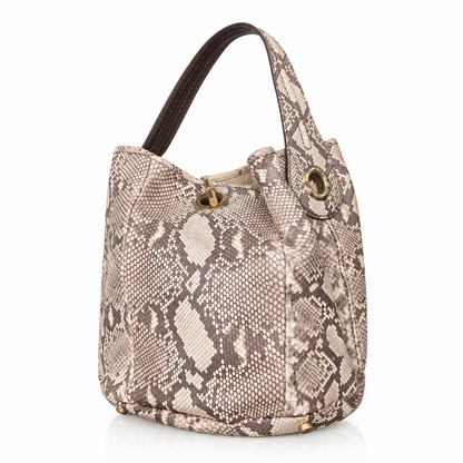 Yves Saint Laurent Rive Gauche Python Leather Handbag