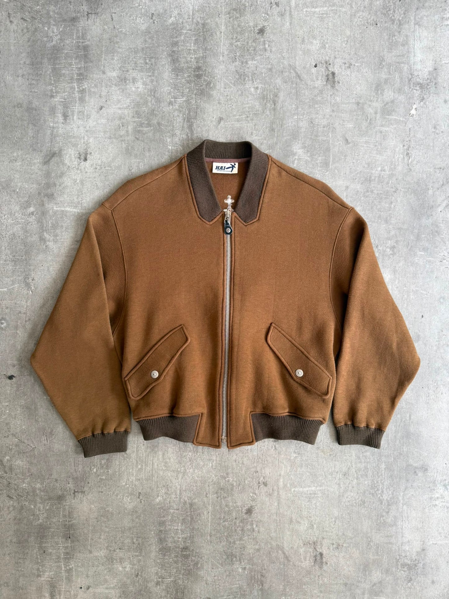 Hai Sporting Gear By Issey Miyake Embroidered Crest Back Bomber