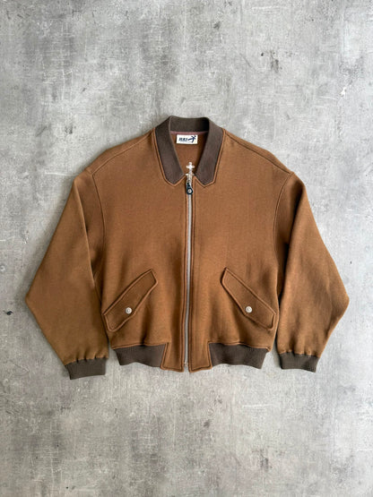 Hai Sporting Gear By Issey Miyake Embroidered Crest Back Bomber