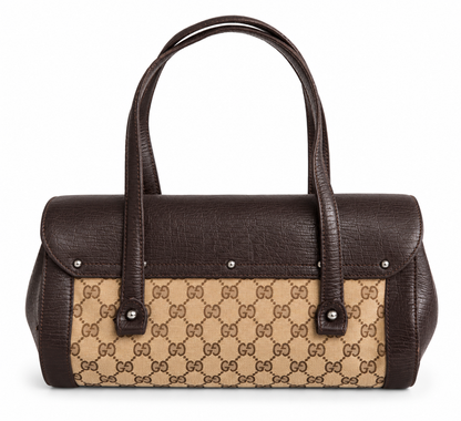 Gucci GG Monogram Bamboo Bullet Handbag