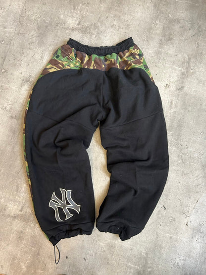 VT Rework : Custom Order - Patchwork Unisex Barrel Leg Joggers