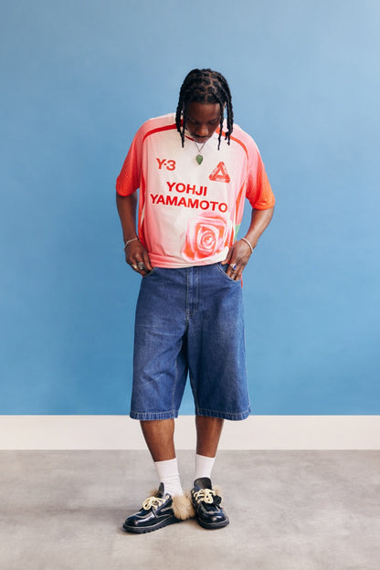Y-3 x Palace Football T-Shirt White / Red